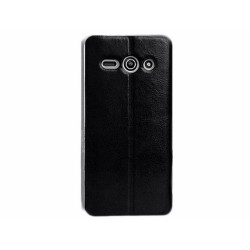 Funda Soporte Piel Negra Mofi para Huawei Ascend Y530 2