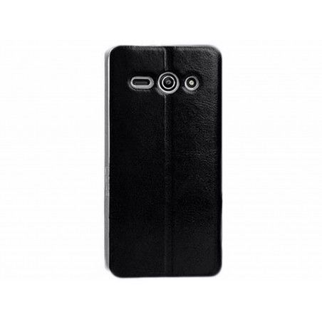 Funda Soporte Piel Negra Mofi para Huawei Ascend Y530