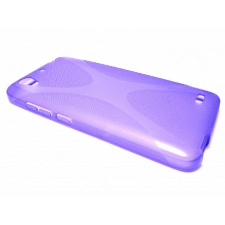 Funda Gel Tpu Huawei Ascend G630 Modelo X Line Color Morada