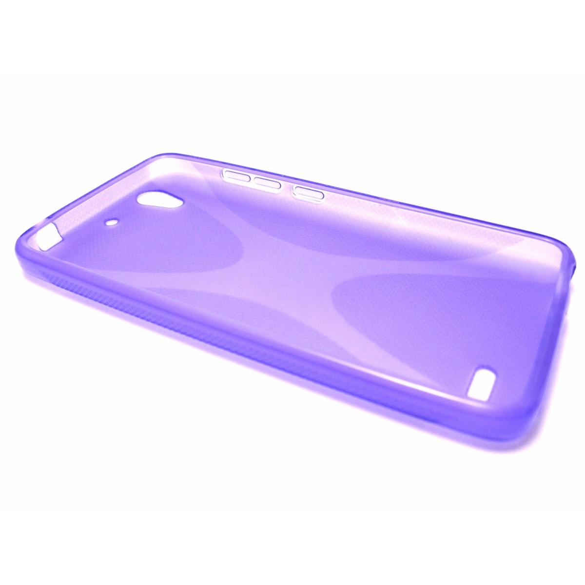 Funda Gel Tpu Huawei Ascend G630 Modelo X Line Color Morada