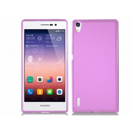 Funda Gel Tpu para Huawei Ascend P7 Color Rosa