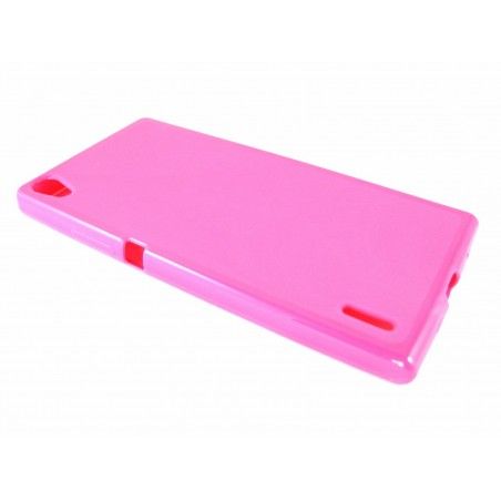 Funda Gel Tpu para Huawei Ascend P7 Color Rosa