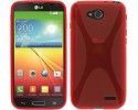 Funda Gel Tpu Lg Optimus L90 D405N  X Line Color Roja