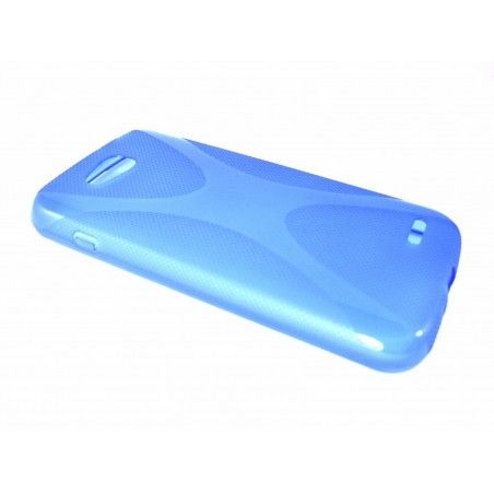 Funda Gel Tpu Lg Optimus L90 D405N  X Line Color Azul