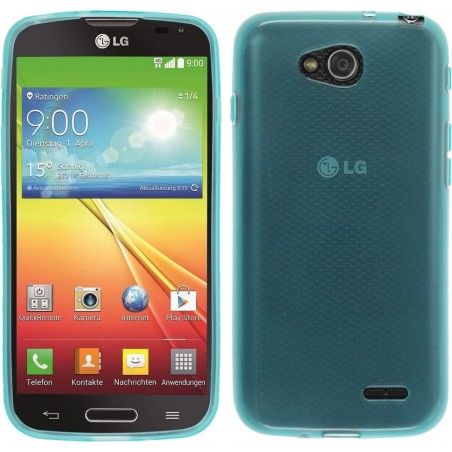 Funda Gel Tpu Lg Optimus L90 D405N Color Azul / Celeste