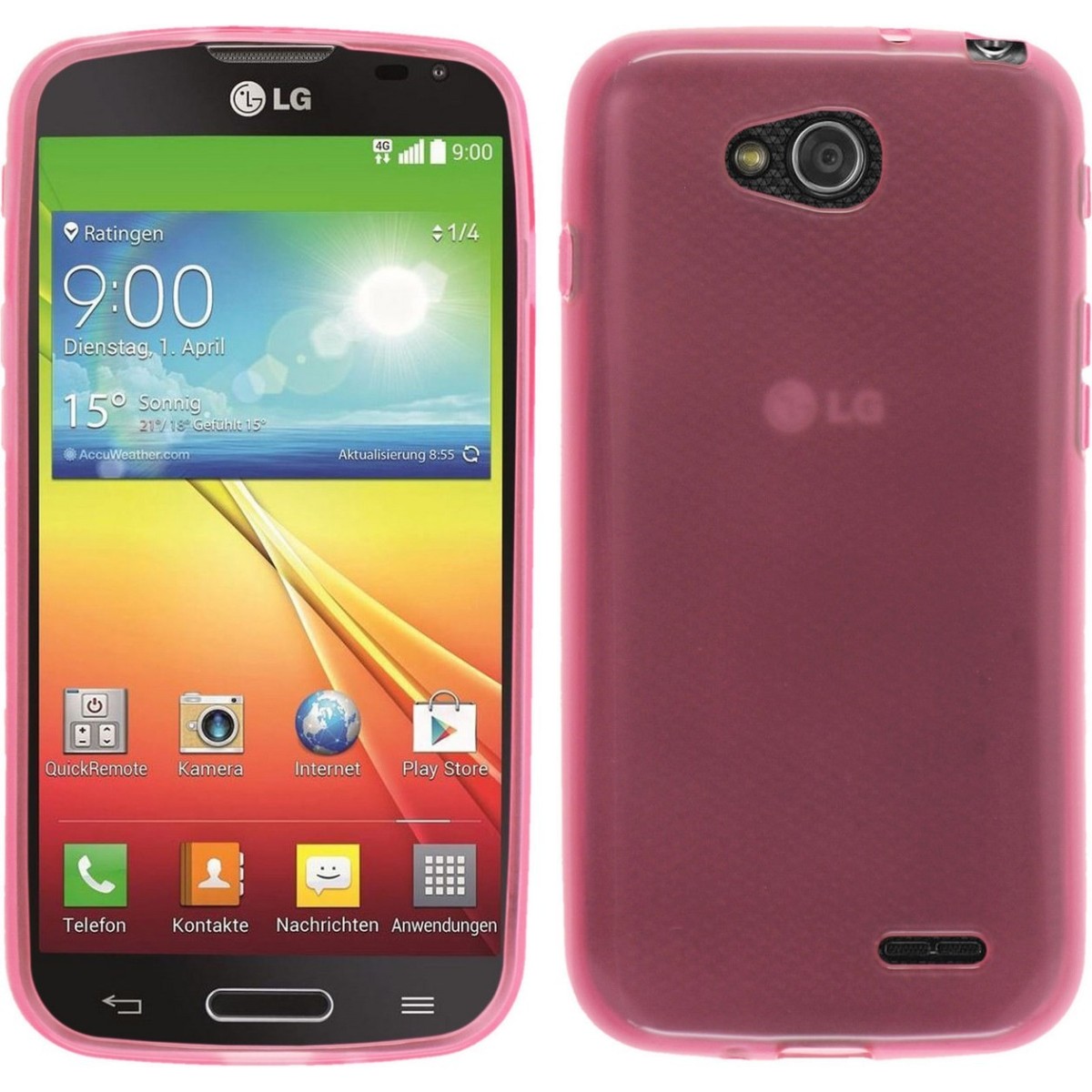 Funda Gel Tpu Lg Optimus L90 D405N Color Rosa