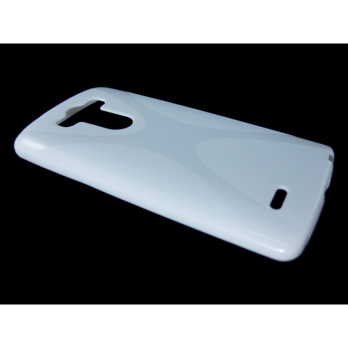 Funda Gel Tpu Lg G3 D855  X Line Color Blanca