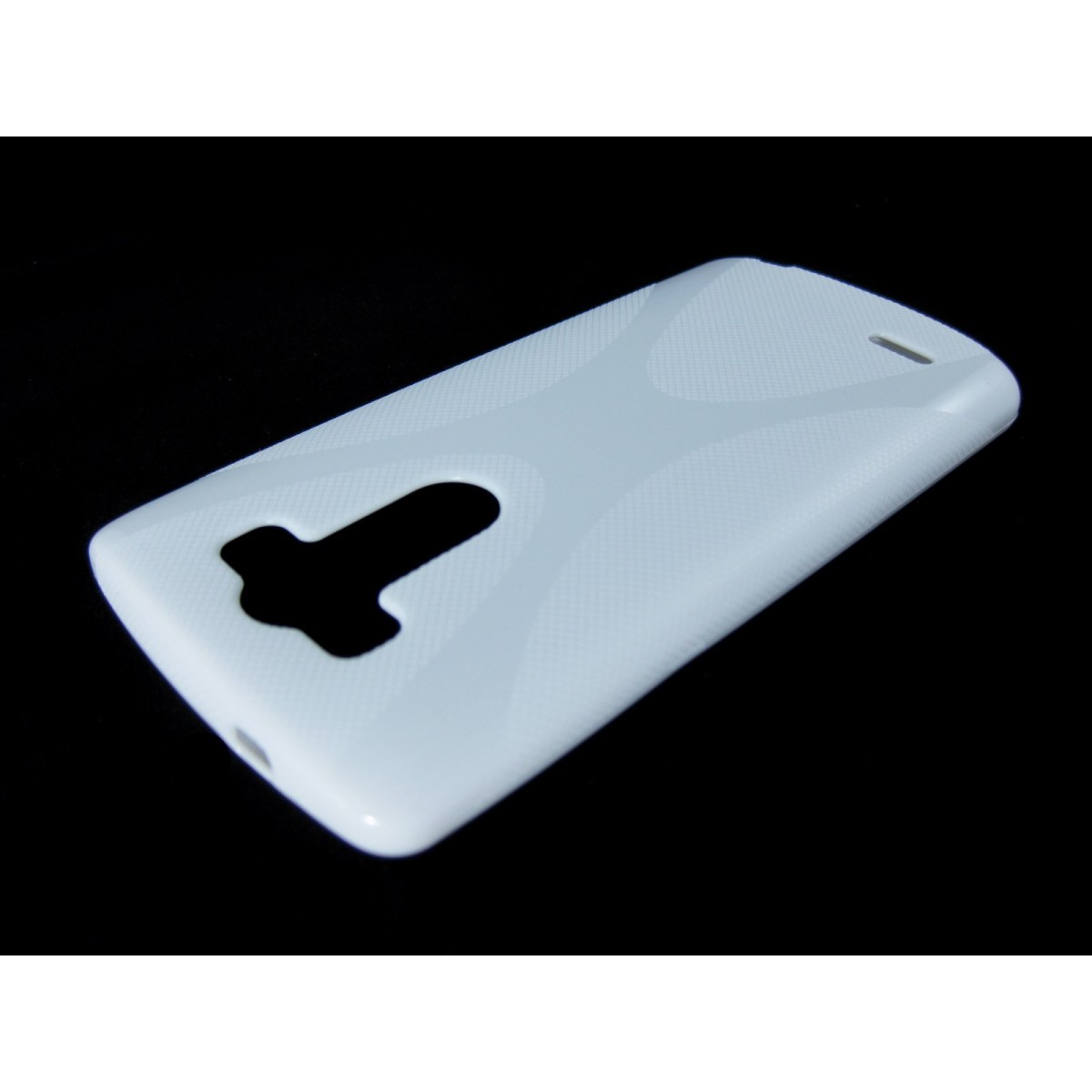 Funda Gel Tpu Lg G3 D855  X Line Color Blanca