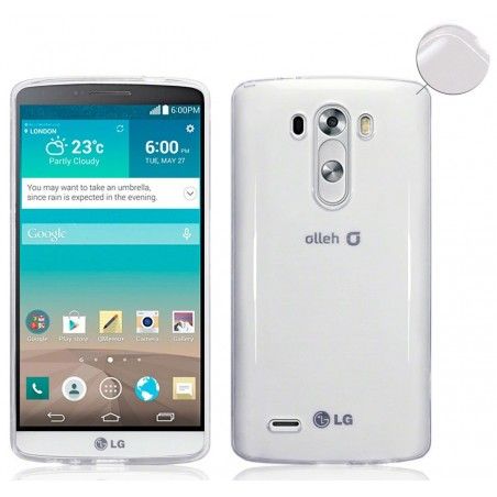 Funda Gel Tpu Fina Ultra-Thin 0,3mm Transparente para Lg G3 D855