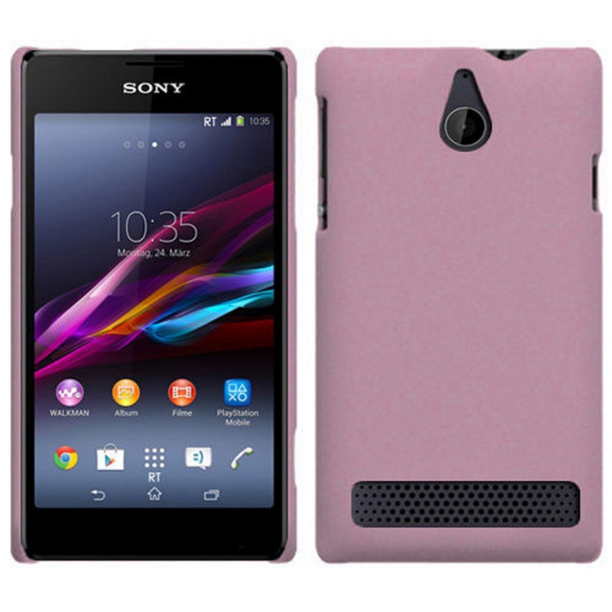 Carcasa Dura Sony Xperia E1 Color Rosa