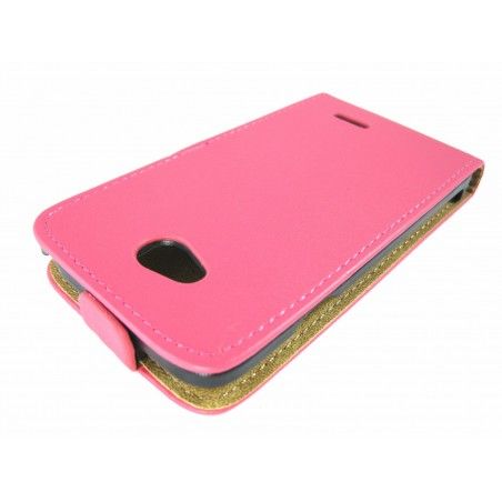 Funda Piel Premium Ultra-Slim Lg Optimus L90 D405N Rosa / Fucsia