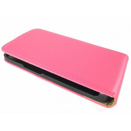 Funda Piel Premium Ultra-Slim Lg Optimus L90 D405N Rosa / Fucsia