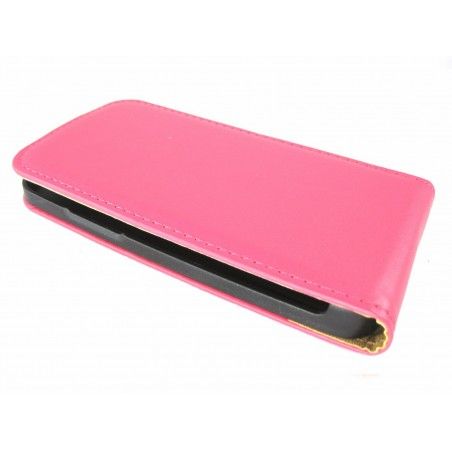 Funda Piel Premium Ultra-Slim Samsung Galaxy Core 4G G386F Lte Rosa