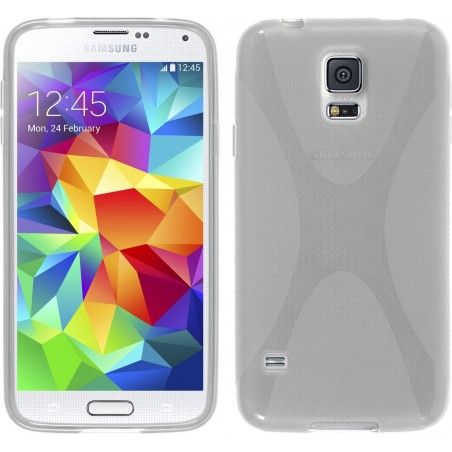 Funda Gel Tpu Samsung Galaxy S5 Mini G800F  X Line Color Transparente