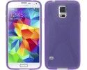 Funda Gel Tpu Samsung Galaxy S5 Mini G800F  X Line Color Morada