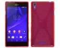 Funda Gel Tpu Sony Xperia T3  X Line Color Roja