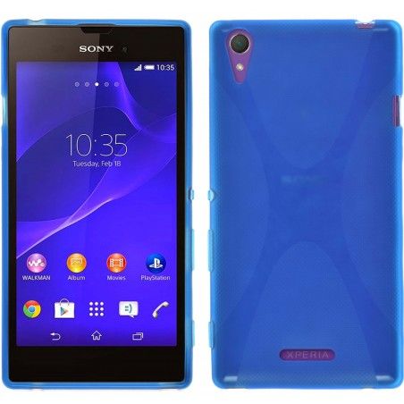 Funda Gel Tpu Sony Xperia T3  X Line Color Azul