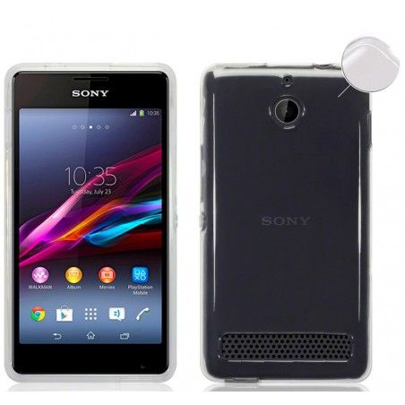 Funda Gel Tpu Fina Ultra-Thin 0,3mm Transparente para Sony Xperia E1