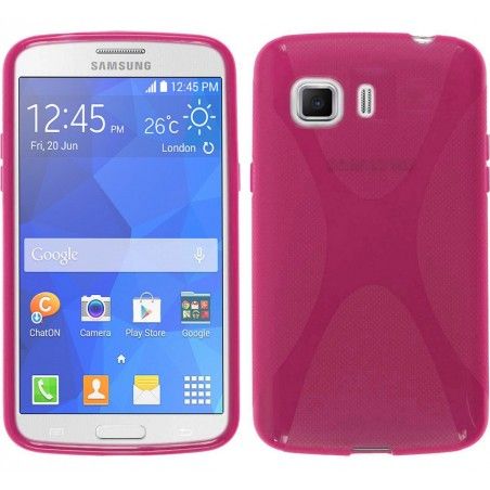 Funda Gel Tpu Samsung Galaxy Young 2 G130H X Line Color Rosa