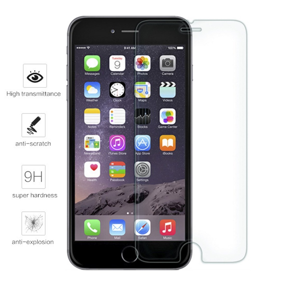 Protector Pantalla Cristal Templado para Iphone 6 / 6S Vidrio