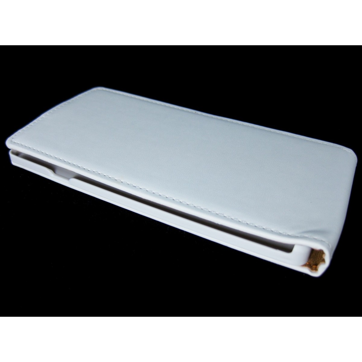 Funda Piel Premium Ultra-Slim Sony Xperia T3 Blanca