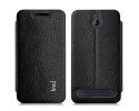 Funda Soporte Piel Texturizada Negra Imak para Sony Xperia E1