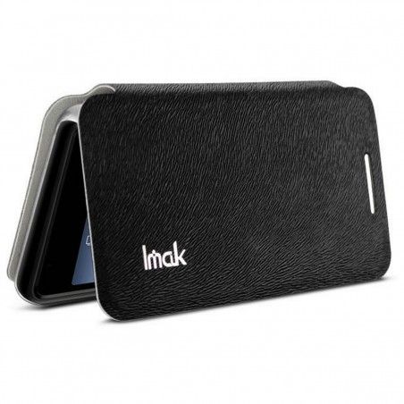 Funda Soporte Piel Texturizada Negra Imak para Sony Xperia E1