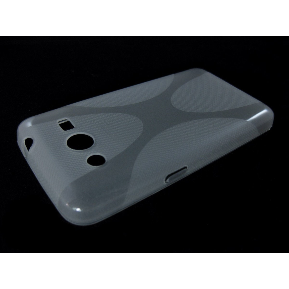 Funda Gel Tpu  Samsung Galaxy Core 4G G386F X Line Color Transparente