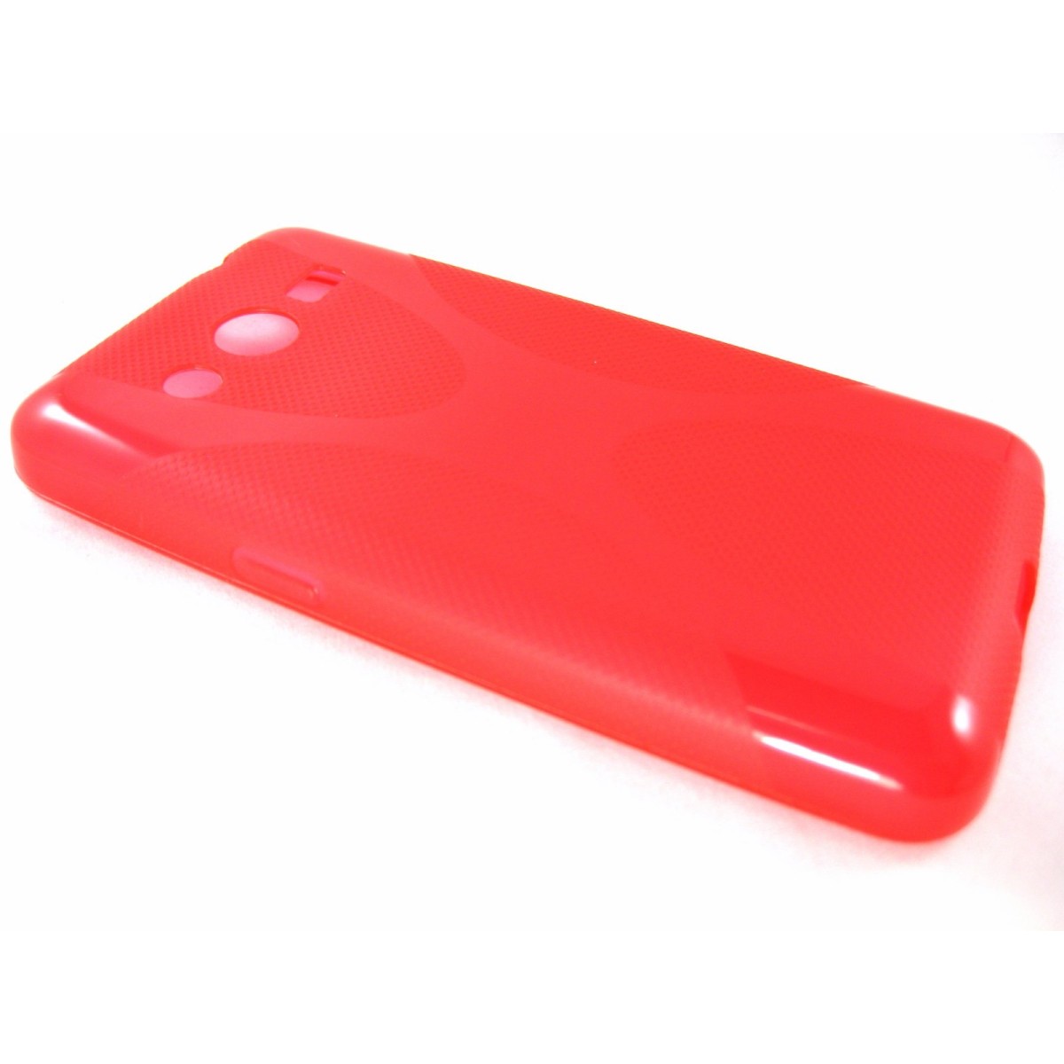 Funda Gel Tpu  Samsung Galaxy Core 4G G386F X Line Color Roja