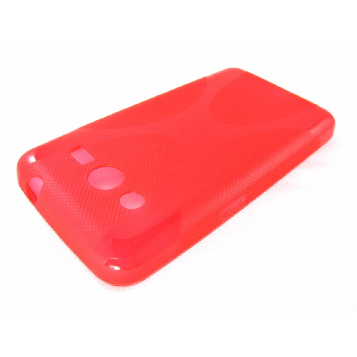 Funda Gel Tpu  Samsung Galaxy Core 4G G386F X Line Color Roja